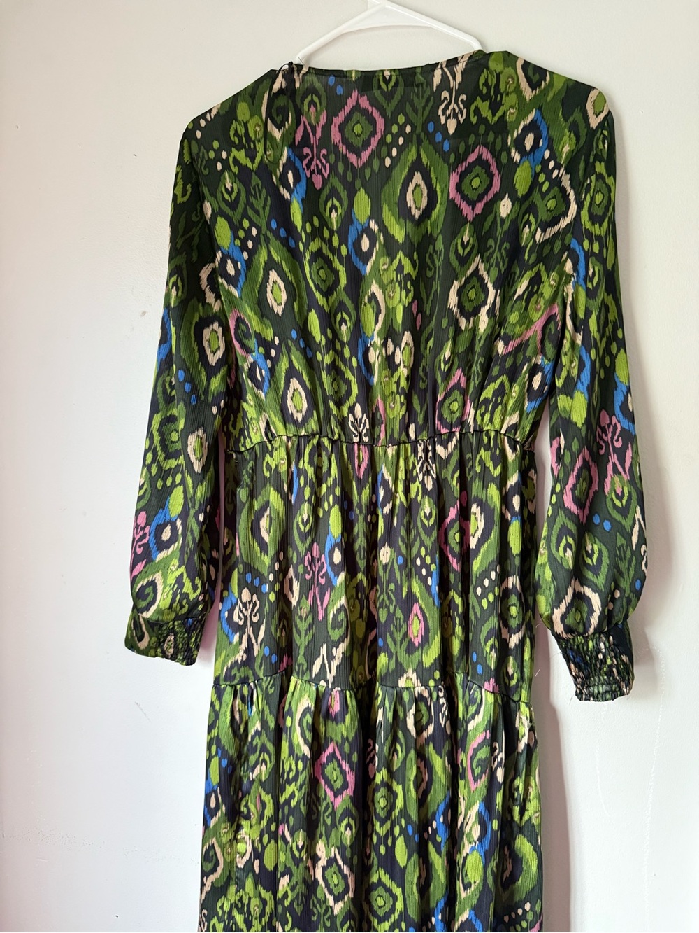 ZARA Printed Midi Dress with Lace Inserts Multicolored 8471/156 - Picture 6 of 7